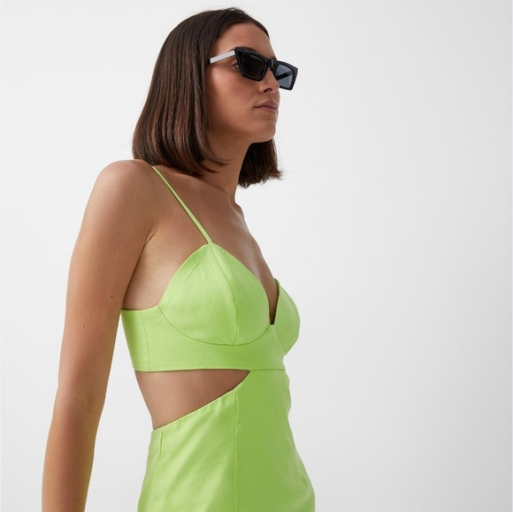 Bardot NWTs Cut Out Slit Midi Dress - Picture 9 of 10